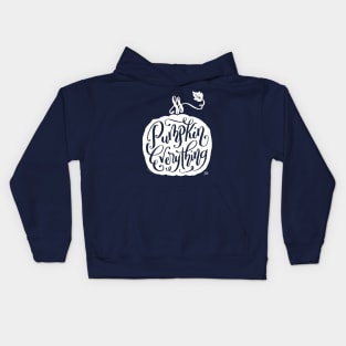 Pumpkin Everything Pretty White Ghost Pumpkin Graphic Kids Hoodie